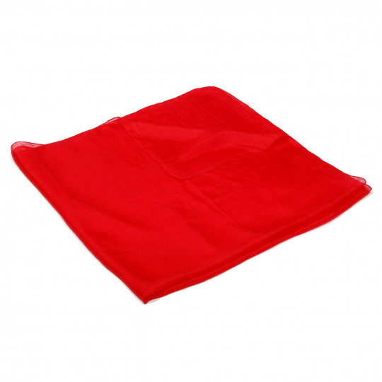 Seidentuch einfarbig rot