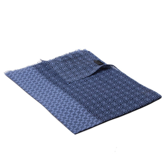 Schal aus Baumwolle graublau