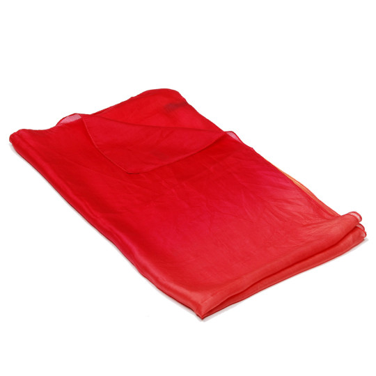 Seidenschal Ombre rot-gelb