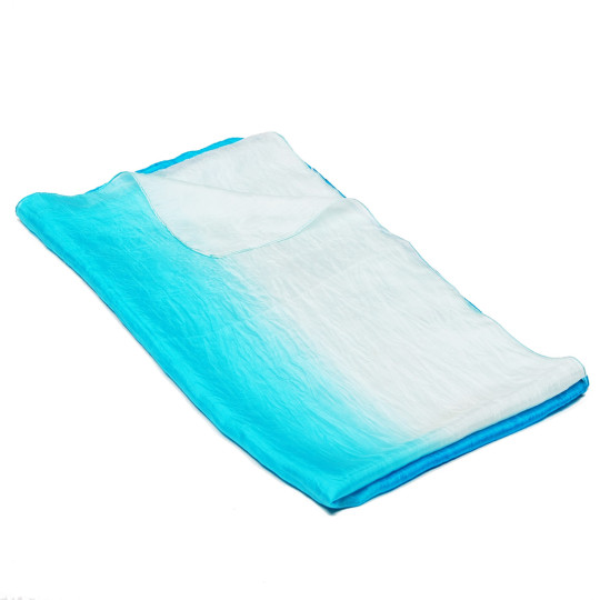 Seidenschal Ombre türkis...