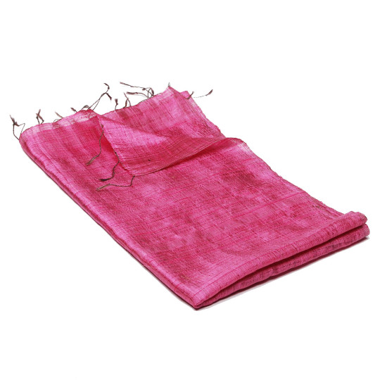 Schal aus Rohseide rosa