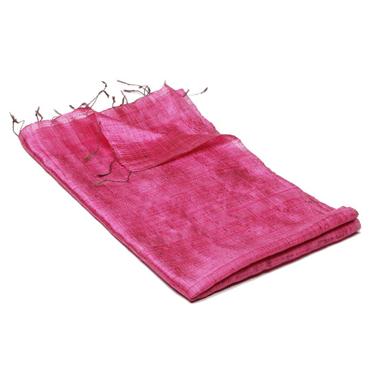 Schal aus Rohseide rosa
