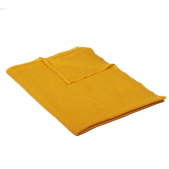 100% Kaschmir-Schal groß gelb
