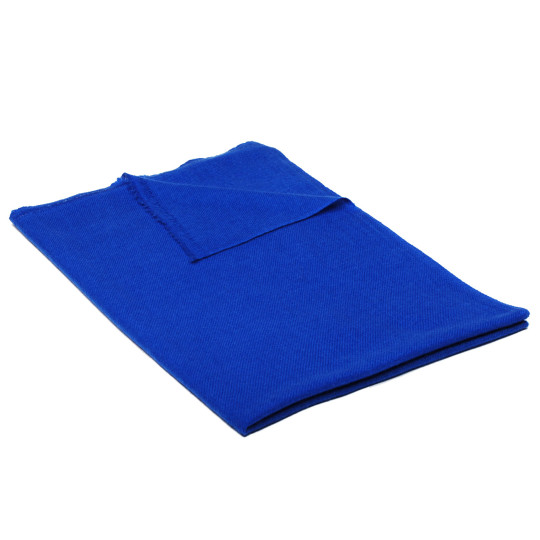 100% Kaschmir-Schal groß blau