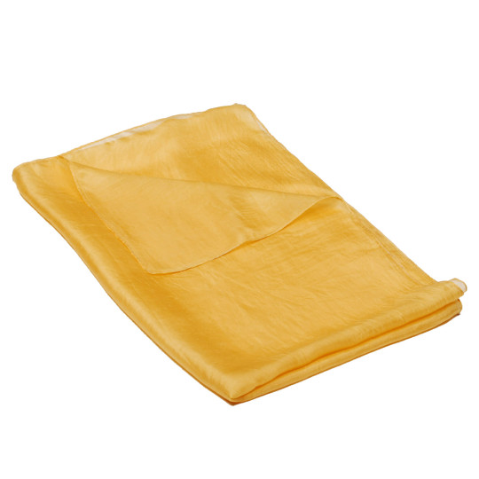 Hodvábny šál jednofarebný žltý