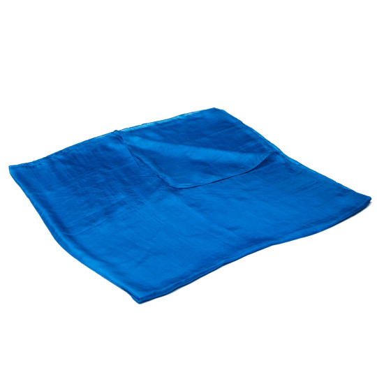 Seidentuch einfarbig blau