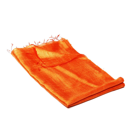 Schal aus Rohseide orange