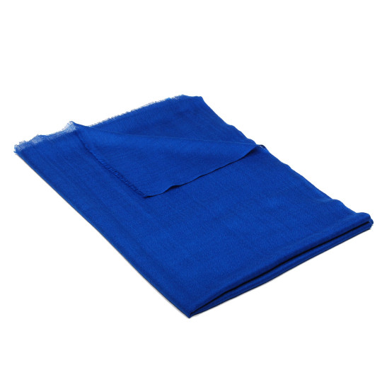 Pashmina-Wollschal Self blau