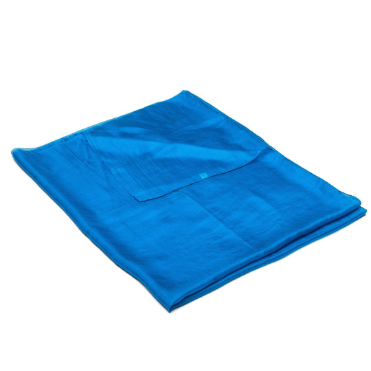 Seidenschal groß türkisblau