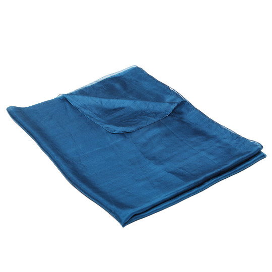 Seidenschal groß graublau...