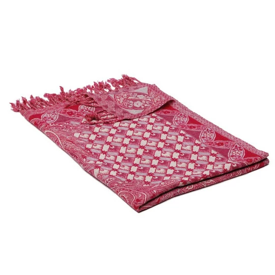 Šála z merino vlny magenta...