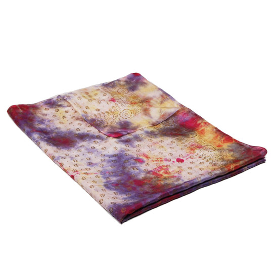 Gebatikter Seidenschal mit...